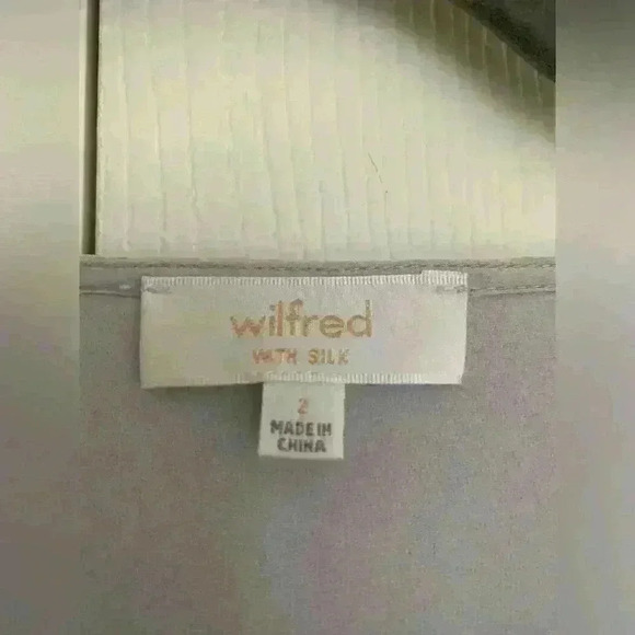 Wilfred Light Gray V-Neck Mini Dress - Picture 6 of 7